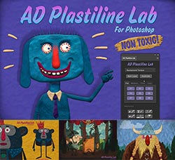 极品PS拓展面板－橡皮泥画(含2集高清视频教程)：AD Plastiline Lab